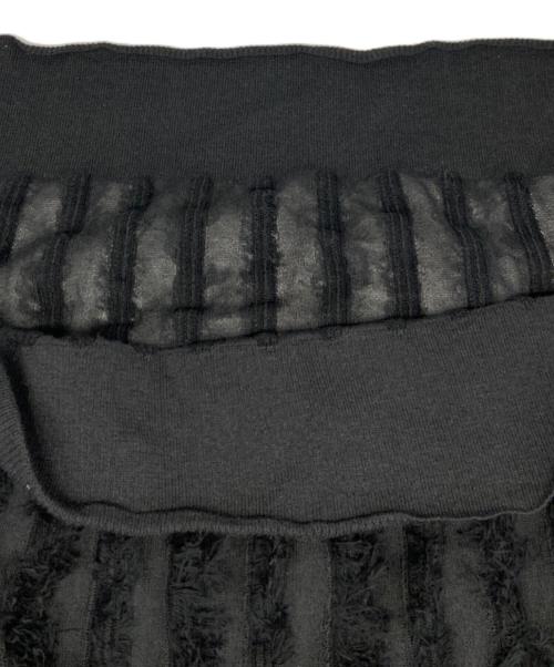 Spick and Span（スピックアンドスパン）Spick and Span (スピックアンドスパン) フリンジニットベスト ブラック サイズ:Freeの古着・服飾アイテム