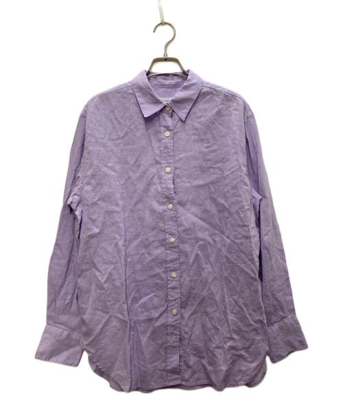 SLOBE IENA（スローブ イエナ）SLOBE IENA (スローブ イエナ) リネンコットンレギュラーシャツ パープル サイズ:free 未使用品の古着・服飾アイテム