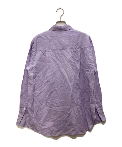 SLOBE IENA（スローブ イエナ）SLOBE IENA (スローブ イエナ) リネンコットンレギュラーシャツ パープル サイズ:free 未使用品の古着・服飾アイテム