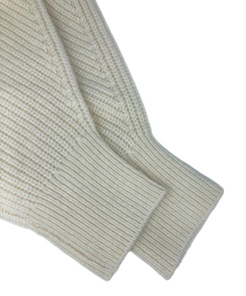 Spick and Span（スピックアンドスパン）Spick and Span (スピックアンドスパン) パール畦ニット カーディガン ホワイト サイズ:Freeの古着・服飾アイテム