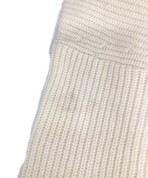 Spick and Span（スピックアンドスパン）Spick and Span (スピックアンドスパン) パール畦ニット カーディガン ホワイト サイズ:Freeの古着・服飾アイテム
