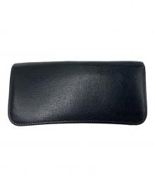 WILDSWANS（ワイルドスワンズ）の古着「ゴートレザーロングウォレット」｜ブラック