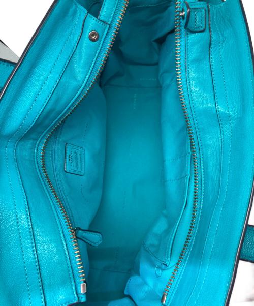 COACH（コーチ）COACH (コーチ) スワッガー キャリーオール ハンドバッグ ブルーの古着・服飾アイテム