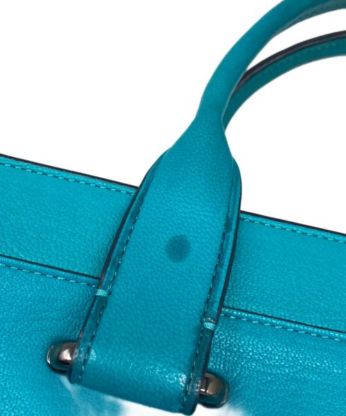 COACH（コーチ）COACH (コーチ) スワッガー キャリーオール ハンドバッグ ブルーの古着・服飾アイテム