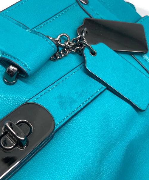 COACH（コーチ）COACH (コーチ) スワッガー キャリーオール ハンドバッグ ブルーの古着・服飾アイテム