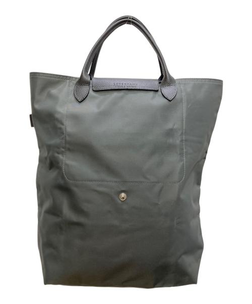 LONGCHAMP（ロンシャン）LONGCHAMP (ロンシャン) ル プリアージュ  M ショッピングバッグ グレーの古着・服飾アイテム