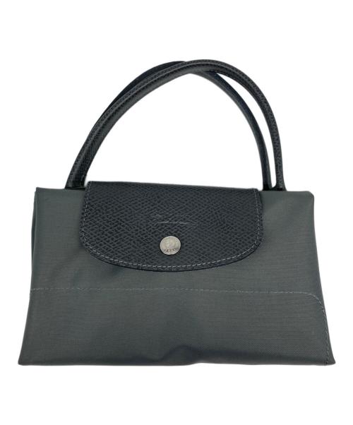 LONGCHAMP（ロンシャン）LONGCHAMP (ロンシャン) ル プリアージュ  M ショッピングバッグ グレーの古着・服飾アイテム
