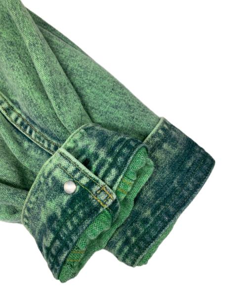 jieda（ジエダ）Jieda (ジエダ) CHEMICAL DENIM JACKET/ケミカルデニムジャケット グリーン サイズ:1の古着・服飾アイテム