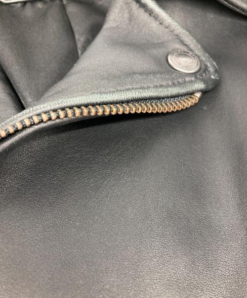 MONKEY TIME（モンキータイム）MONKEY TIME (モンキータイム) SHEEP OVER SIZED W/RIDERS ジャケット/シープ オーバーサイズド ダブルライダース ジャケット ブラック サイズ:Ｌの古着・服飾アイテム