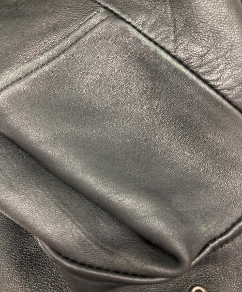 MONKEY TIME（モンキータイム）MONKEY TIME (モンキータイム) SHEEP OVER SIZED W/RIDERS ジャケット/シープ オーバーサイズド ダブルライダース ジャケット ブラック サイズ:Ｌの古着・服飾アイテム