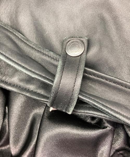 MONKEY TIME（モンキータイム）MONKEY TIME (モンキータイム) SHEEP OVER SIZED W/RIDERS ジャケット/シープ オーバーサイズド ダブルライダース ジャケット ブラック サイズ:Ｌの古着・服飾アイテム