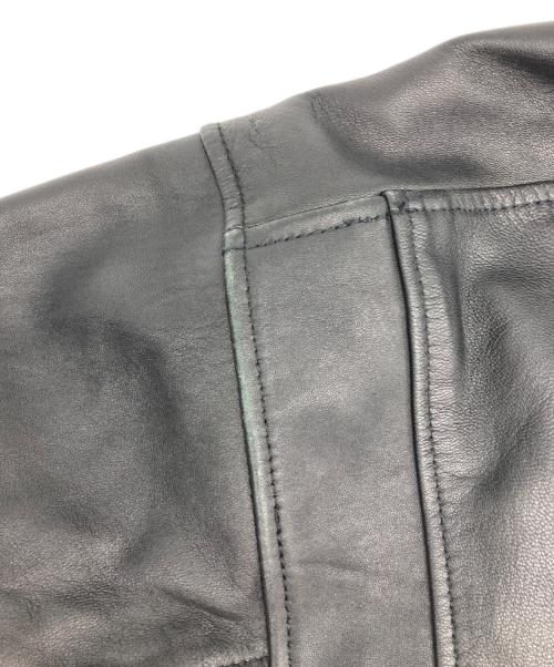 MONKEY TIME（モンキータイム）MONKEY TIME (モンキータイム) SHEEP OVER SIZED W/RIDERS ジャケット/シープ オーバーサイズド ダブルライダース ジャケット ブラック サイズ:Ｌの古着・服飾アイテム