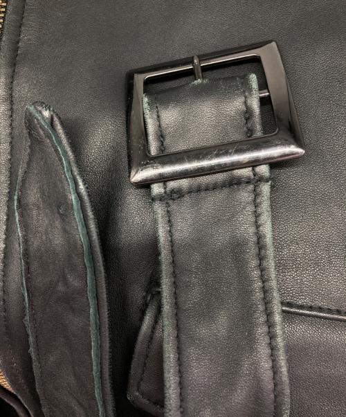 MONKEY TIME（モンキータイム）MONKEY TIME (モンキータイム) SHEEP OVER SIZED W/RIDERS ジャケット/シープ オーバーサイズド ダブルライダース ジャケット ブラック サイズ:Ｌの古着・服飾アイテム