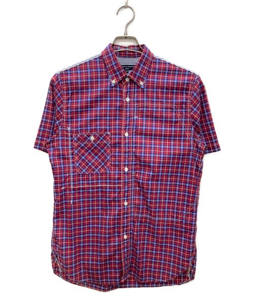 COMME des GARCONS HOMME（コムデギャルソン オム）COMME des GARCONS HOMME (コムデギャルソン オム) 半袖チェックシャツ レッド サイズ:Sの古着・服飾アイテム