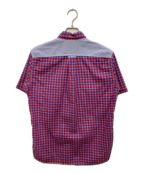 COMME des GARCONS HOMME（コムデギャルソン オム）COMME des GARCONS HOMME (コムデギャルソン オム) 半袖チェックシャツ レッド サイズ:Sの古着・服飾アイテム
