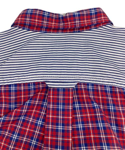COMME des GARCONS HOMME（コムデギャルソン オム）COMME des GARCONS HOMME (コムデギャルソン オム) 半袖チェックシャツ レッド サイズ:Sの古着・服飾アイテム