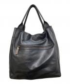 GIANNI CHIARINIジャンニ キアリーニ）の古着「レザートートバッグ」｜ブラック