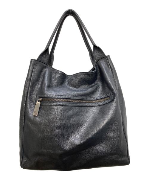 GIANNI CHIARINI（ジャンニ キアリーニ）GIANNI CHIARINI (ジャンニ キアリーニ) レザートートバッグ ブラックの古着・服飾アイテム