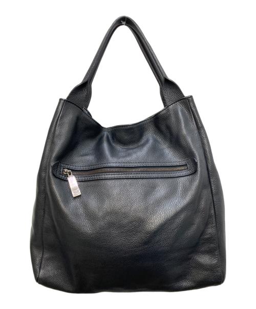 GIANNI CHIARINI（ジャンニ キアリーニ）GIANNI CHIARINI (ジャンニ キアリーニ) レザートートバッグ ブラックの古着・服飾アイテム