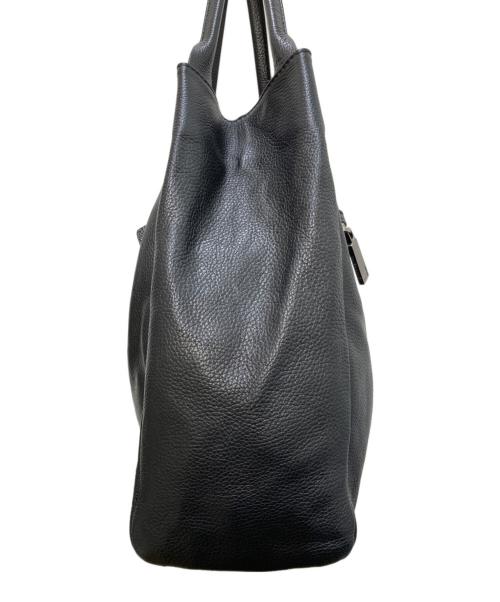 GIANNI CHIARINI（ジャンニ キアリーニ）GIANNI CHIARINI (ジャンニ キアリーニ) レザートートバッグ ブラックの古着・服飾アイテム