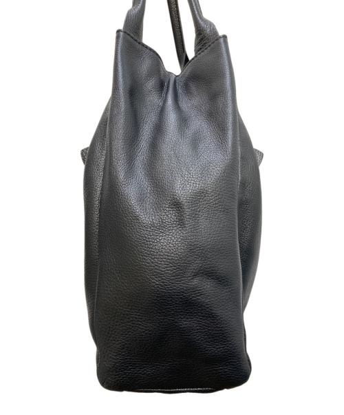 GIANNI CHIARINI（ジャンニ キアリーニ）GIANNI CHIARINI (ジャンニ キアリーニ) レザートートバッグ ブラックの古着・服飾アイテム