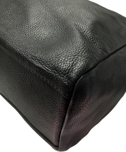 GIANNI CHIARINI（ジャンニ キアリーニ）GIANNI CHIARINI (ジャンニ キアリーニ) レザートートバッグ ブラックの古着・服飾アイテム