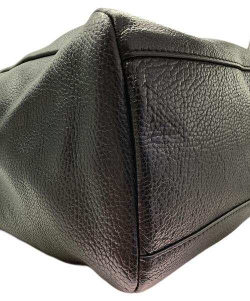 GIANNI CHIARINI（ジャンニ キアリーニ）GIANNI CHIARINI (ジャンニ キアリーニ) レザートートバッグ ブラックの古着・服飾アイテム