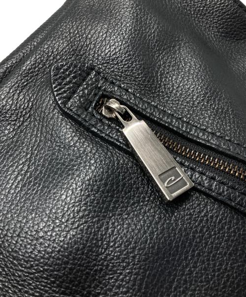 GIANNI CHIARINI（ジャンニ キアリーニ）GIANNI CHIARINI (ジャンニ キアリーニ) レザートートバッグ ブラックの古着・服飾アイテム