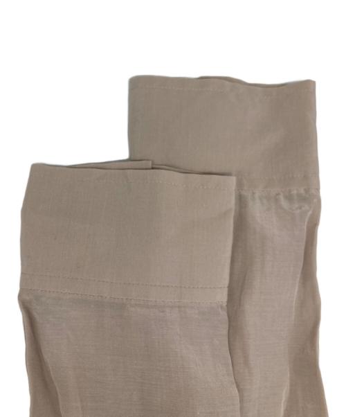 Noble（ノーブル）Noble (ノーブル) 【洗える】シルキーコットンニュアンスカラーシャツ ベージュ サイズ:freeの古着・服飾アイテム