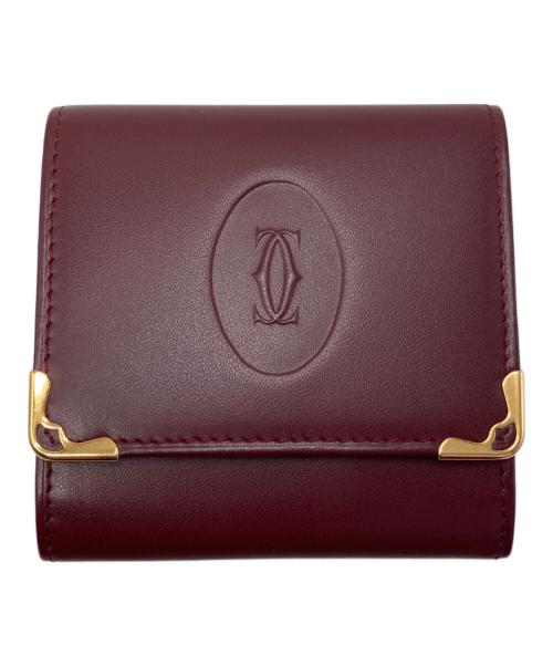 Cartier（カルティエ）Cartier (カルティエ) コインケース ボルドーの古着・服飾アイテム
