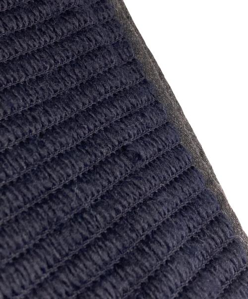 Christian Dior（クリスチャン ディオール）Christian Dior (クリスチャン ディオール) ロゴ オブリーク ビッグ マフラー ネイビー×ホワイトの古着・服飾アイテム