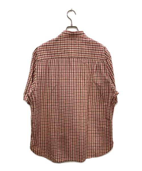 Timberland（ティンバーランド）Timberland (ティンバーランド) 半袖チェックシャツ レッド サイズ:XLの古着・服飾アイテム
