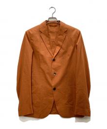 ERMENEGILDO ZEGNA（エルメネジルド・ゼニア）の古着「シアサッカーテーラードジャケット」｜オレンジ