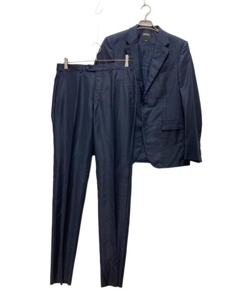 ZEGNA（ゼニア）ZEGNA (ゼニア) Trofeo wool セットアップスーツ ネイビー サイズ:48の古着・服飾アイテム