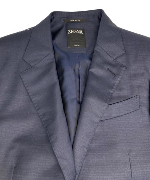 ZEGNA（ゼニア）ZEGNA (ゼニア) Trofeo wool セットアップスーツ ネイビー サイズ:48の古着・服飾アイテム