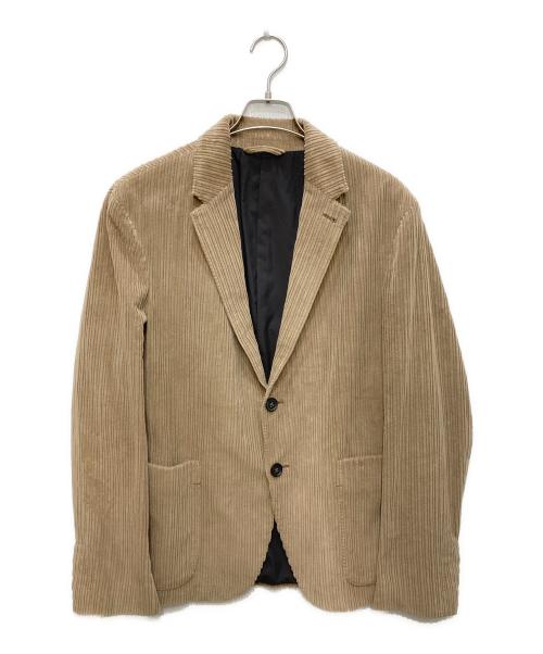 ERMENEGILDO ZEGNA（エルメネジルド・ゼニア）ERMENEGILDO ZEGNA (エルメネジルド・ゼニア) コーデュロイテーラードジャケット ベージュ サイズ:50 未使用品の古着・服飾アイテム