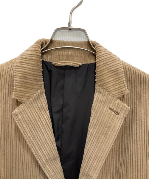 ERMENEGILDO ZEGNA（エルメネジルド・ゼニア）ERMENEGILDO ZEGNA (エルメネジルド・ゼニア) コーデュロイテーラードジャケット ベージュ サイズ:50 未使用品の古着・服飾アイテム