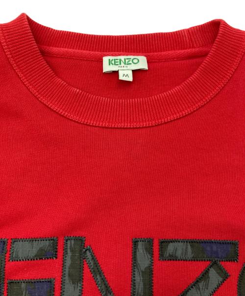 KENZO（ケンゾー）KENZO (ケンゾー) ロゴスウェット レッド サイズ:Ⅿの古着・服飾アイテム