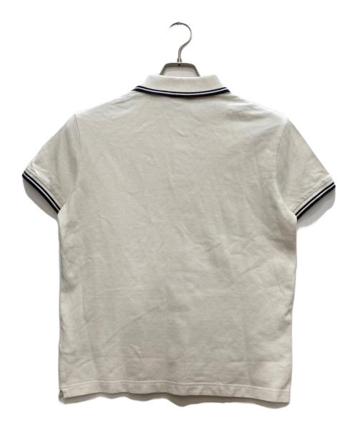 MONCLER（モンクレール）MONCLER (モンクレール) ポロシャツ ホワイト サイズ:Mの古着・服飾アイテム