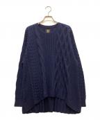 BATONER×UNITED ARROWS TOKYOバトナ―×ユナイテッドアローズトウキョウ）の古着「ケーブルニット」｜ネイビー