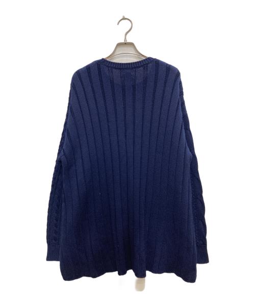 BATONER（バトナ―）BATONER (バトナ―) UNITED ARROWS TOKYO (ユナイテッドアローズトウキョウ) ケーブルニット ネイビー サイズ:freeの古着・服飾アイテム