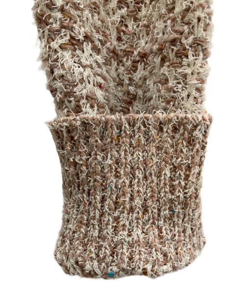 MACPHEE（マカフィー）MACPHEE (マカフィー) ツイードジャガードジップアップカーディガン ピンク サイズ:Sの古着・服飾アイテム