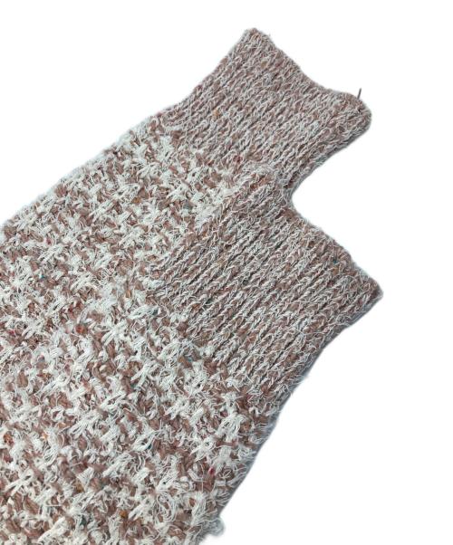 MACPHEE（マカフィー）MACPHEE (マカフィー) ツイードジャガードジップアップカーディガン ピンク サイズ:Sの古着・服飾アイテム