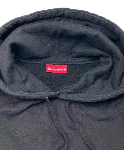 SUPREME（シュプリーム）Supreme (シュプリーム) Rhinestone Script Hooded Sweatshirt ブラック サイズ:Sの古着・服飾アイテム