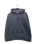 Supreme（シュプリーム）の古着「Rhinestone Script Hooded Sweatshirt」｜ブラック