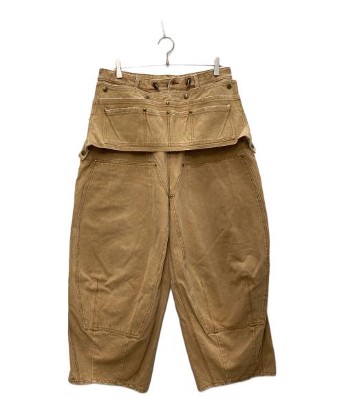 Needles（ニードルズ）Needles (ニードルズ) 16オンス コットンキャンバス エプロン ヒザデルパンツ ベージュ サイズ:Ｓの古着・服飾アイテム