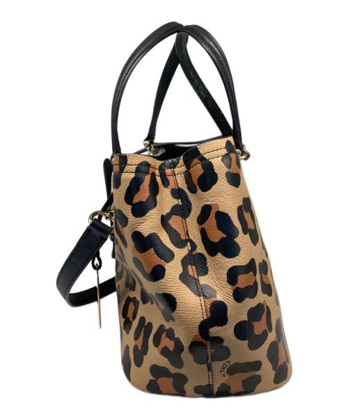 COACH（コーチ）COACH (コーチ) レオパード柄ショルダーバッグ ブラウンの古着・服飾アイテム