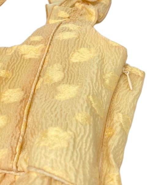 Snidel（スナイデル）Snidel (スナイデル) 肩リボンJQキャミワンピース イエローの古着・服飾アイテム