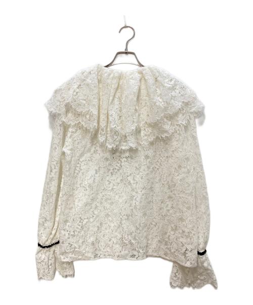 CADUNE（カデュネ）CADUNE (カデュネ) 総レースブラウス ホワイト サイズ:36の古着・服飾アイテム