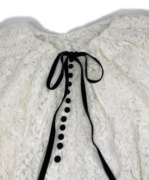 CADUNE（カデュネ）CADUNE (カデュネ) 総レースブラウス ホワイト サイズ:36の古着・服飾アイテム